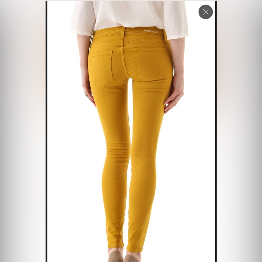 Current/Elliott NWT Ankle Skinny Mustard Jeans